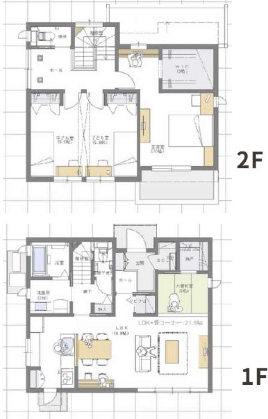 合志みなみプレイス(幾久富)東6-8号地新築戸建 間取り図