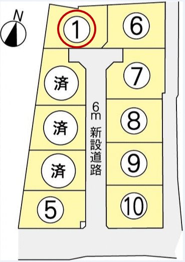 南区富合町小岩瀬分譲地(1号地)  外観写真