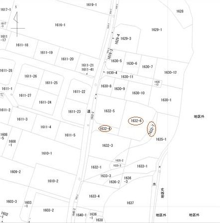 宇城市松橋町松橋土地 間取り図