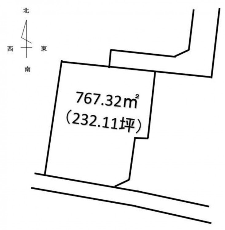 南区会富町土地《古家あり》 間取り図