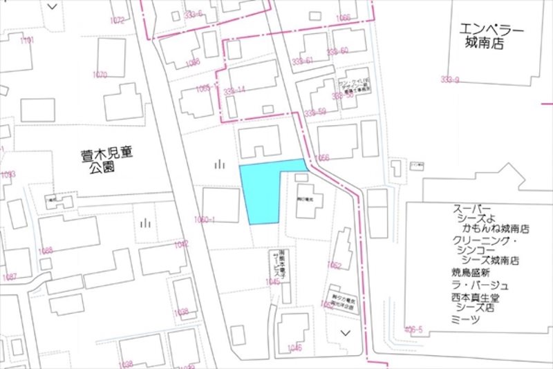 南区城南町下宮地土地 間取り図