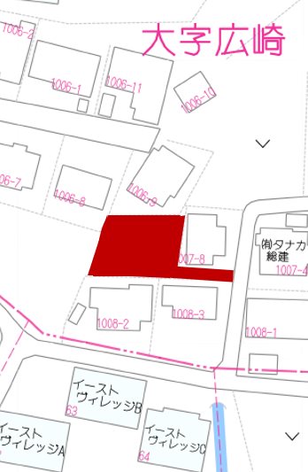 上益城郡益城町広崎土地 間取り図