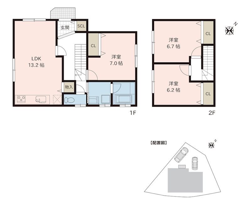 北区池田3丁目戸建 間取り図