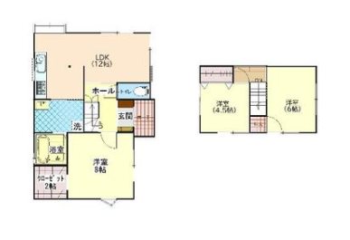 東区長嶺南4丁目戸建 間取り図