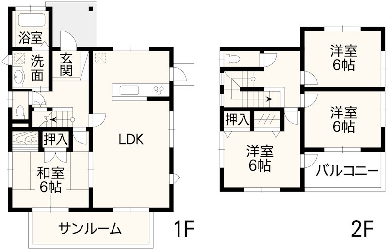 大津町美咲野2丁目戸建 間取り図