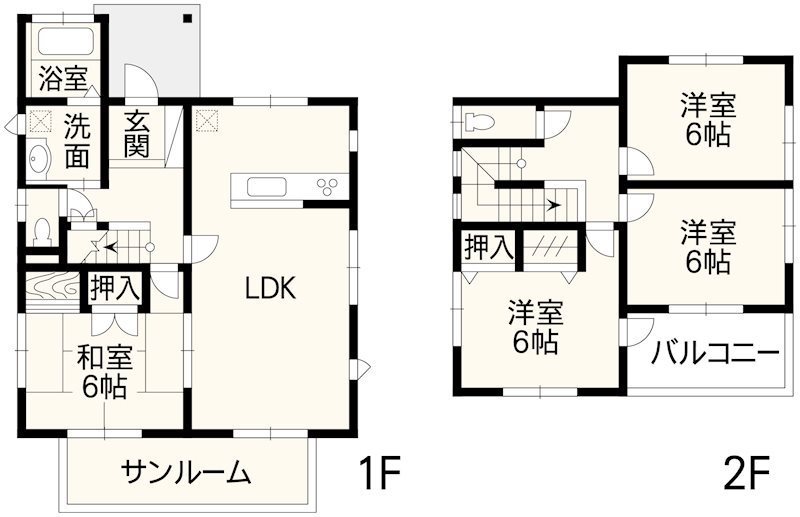 大津町美咲野2丁目戸建 間取り図