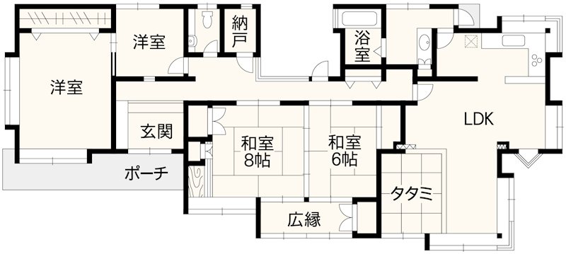 東区上南部4丁目戸建 間取り図