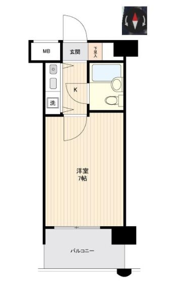 朝日プラザ坪井 間取り図