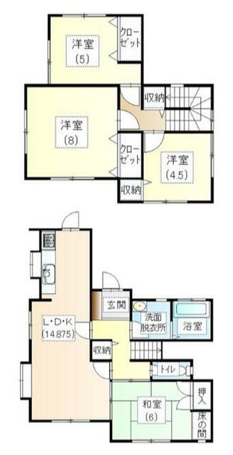 宇土市椿原町戸建 間取り図