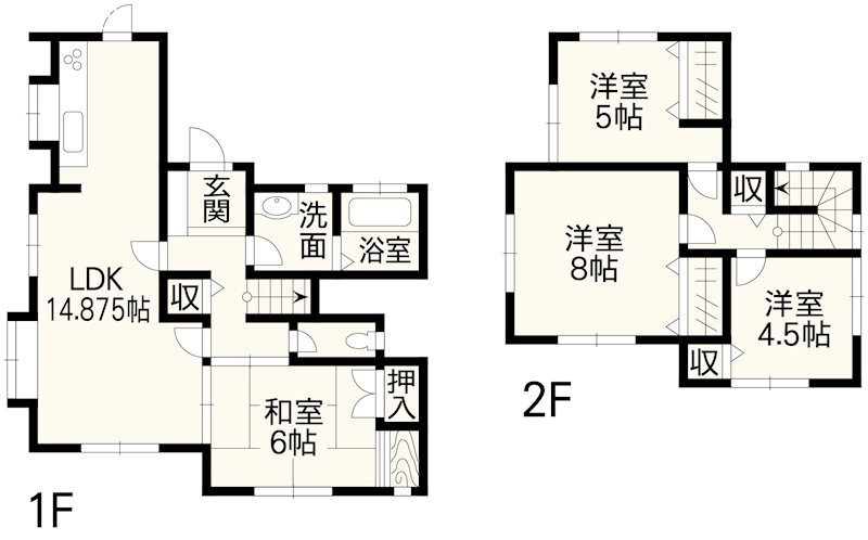 宇土市椿原町戸建 間取り図