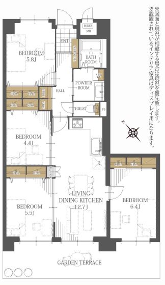 ハウベストマンショングリーンヒル  802号室 間取り図