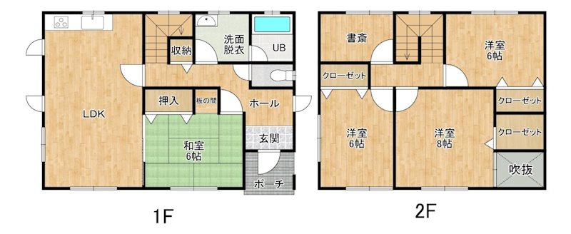 菊池郡菊陽町新山2丁目戸建 間取り図