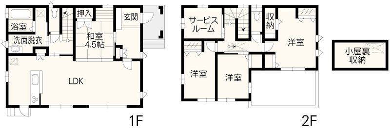 益城町安永戸建 間取り図