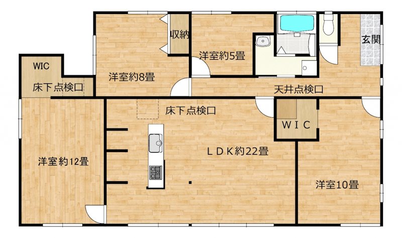 合志市御代志戸建 間取り図