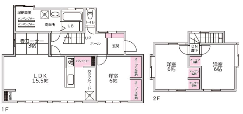 東区戸島西6丁目戸建 間取り図