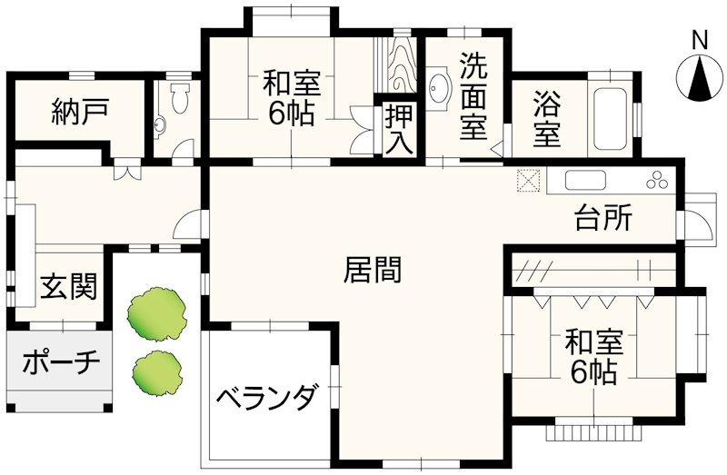 南阿蘇村吉田戸建 間取り図