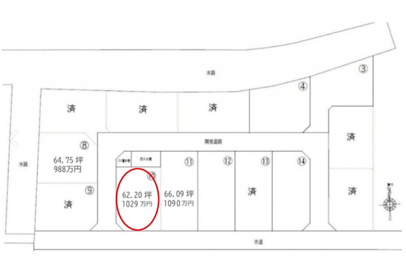 西区小島3丁目分譲地(10号地)  外観写真