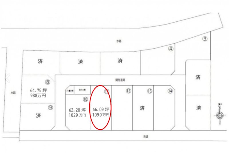 西区小島3丁目分譲地(11号地) 外観写真