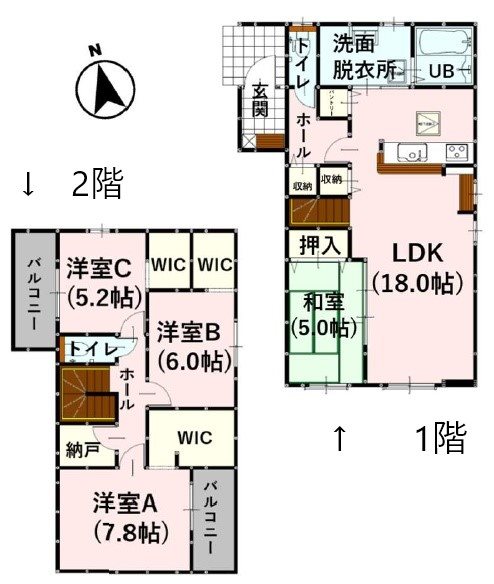 よかタウン菊池市泗水町吉富3期4号棟新築戸建 間取り図