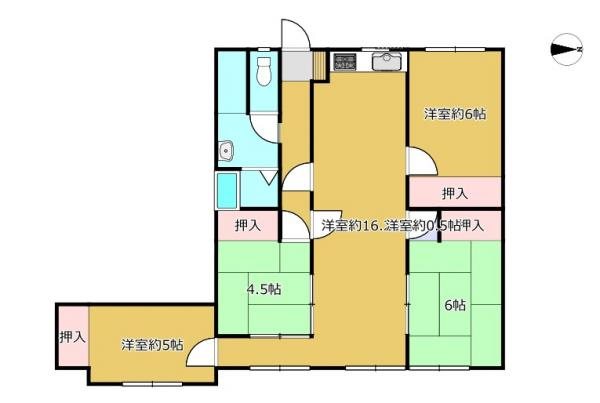 サンリラ清水町 610号室 間取り図