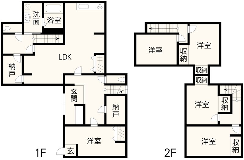 南区富合町杉島戸建 間取り図