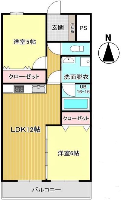 シティマンション九品寺 間取り図
