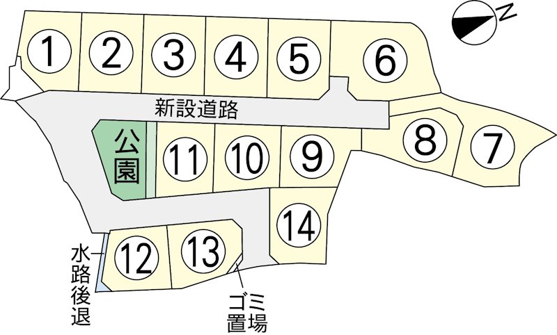 北区打越町分譲地 間取り図