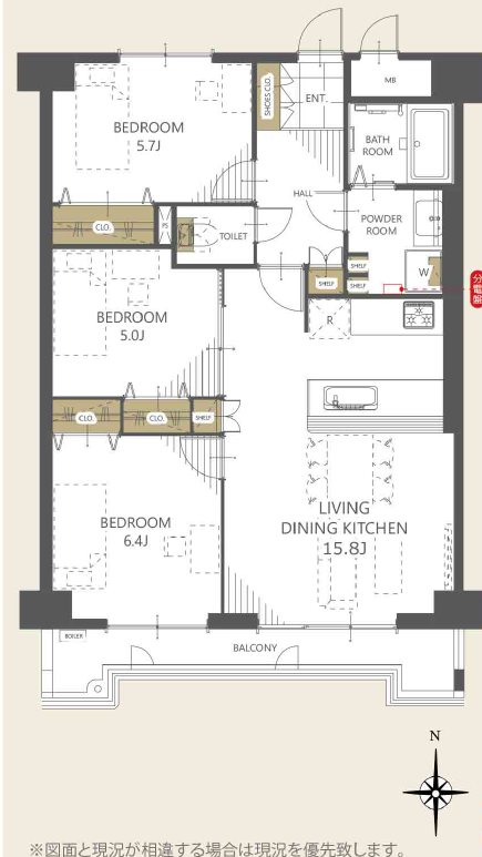 グランドマンションインペリアル水道町  1004号室 間取り図