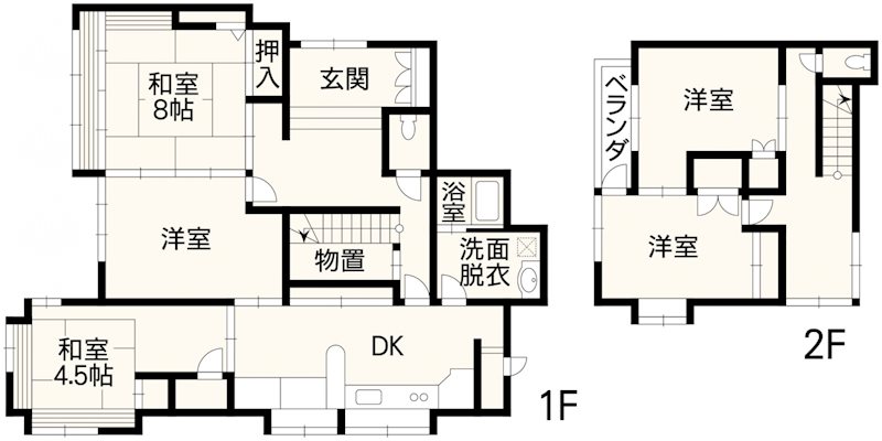 南区銭塘町戸建 間取り図