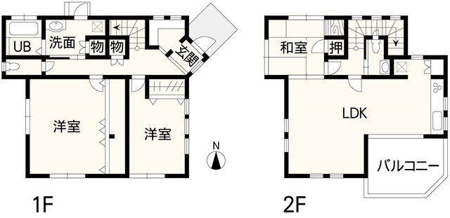 南区出仲間2丁目戸建 間取り図