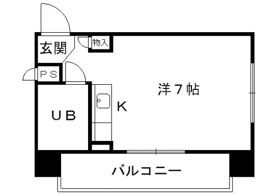 ロマネスク水前寺第2 間取り図