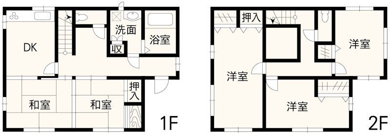 西区小島3丁目戸建 間取り図