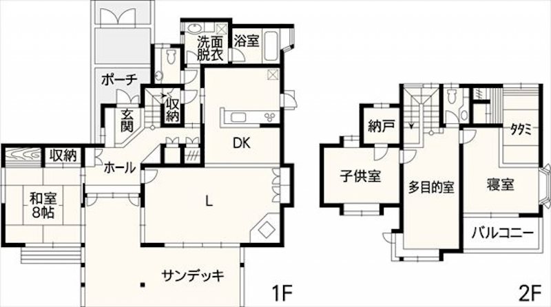 東区長嶺東3丁目戸建 間取り図