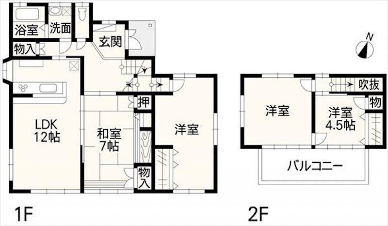 北区楠7丁目戸建 間取り図