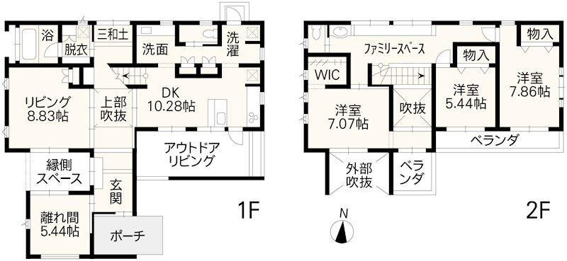 菊陽町光の森7丁目戸建 間取り図