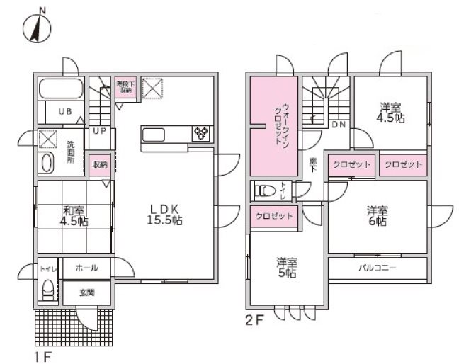 宇城市松橋町西下郷戸建 間取り図