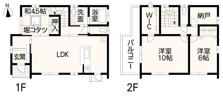 南区白藤1丁目戸建 間取り図