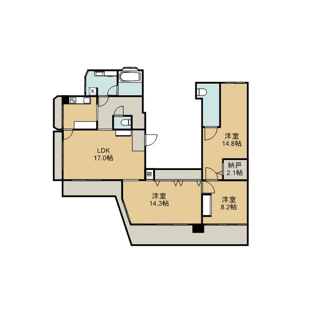 リバーサイドロイヤルビル 間取り図