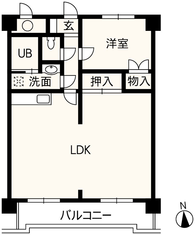 コアマンション藤崎台 503号室 間取り図
