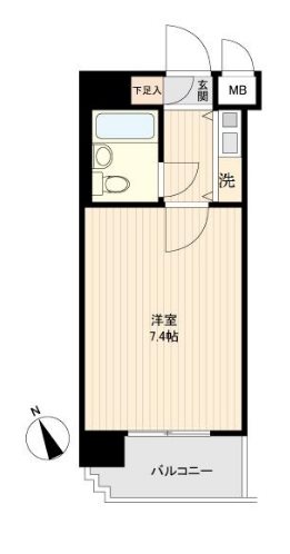 朝日プラザ鍛冶屋町 間取り図