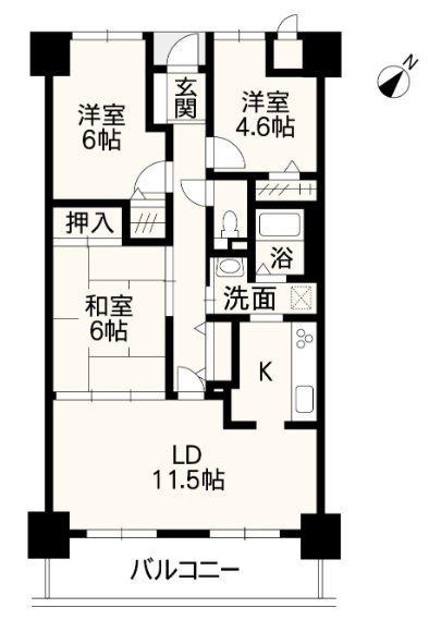 サーパスシティ白川弐番館 408号室 間取り図