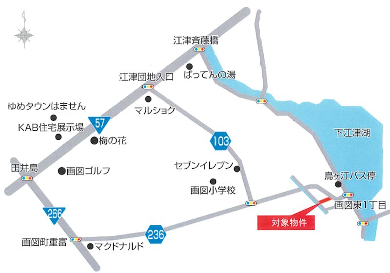 東区画図東2丁目分譲地(B号地) 間取り図