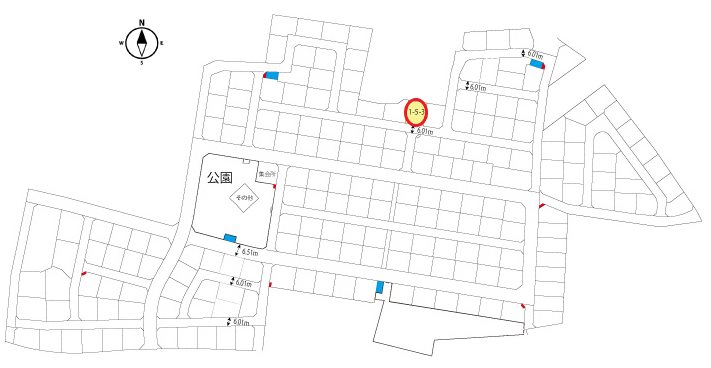 クレストタウンかすみヶ丘（合志市合生）分譲地（1-5-3号地) 間取り図