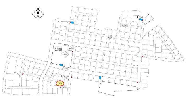 クレストタウンかすみヶ丘（合志市合生）分譲地（2-6-2号地)  間取り図