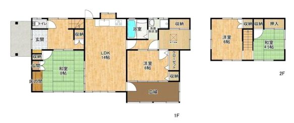 西区春日4丁目戸建 間取り図