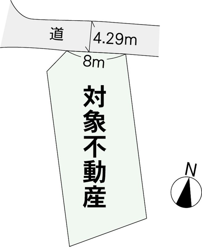 宇土市岩古曽町土地 間取り図
