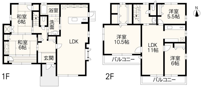 東区画図町重富戸建 間取り図