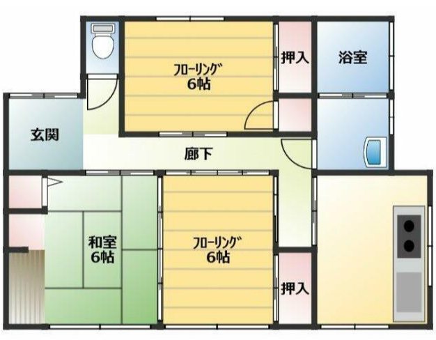 上益城郡甲佐町芝原戸建 間取り図
