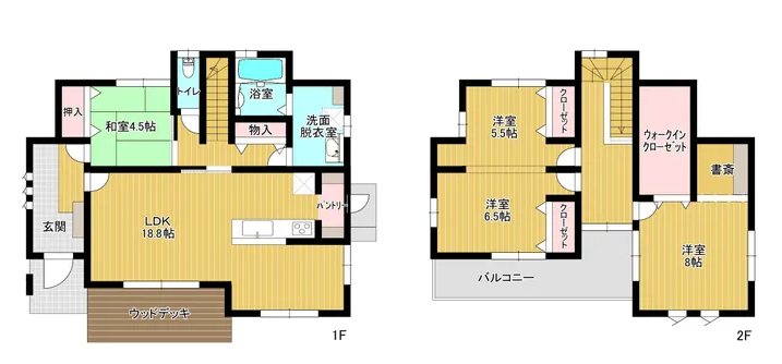 東区江津3丁目戸建 間取り図