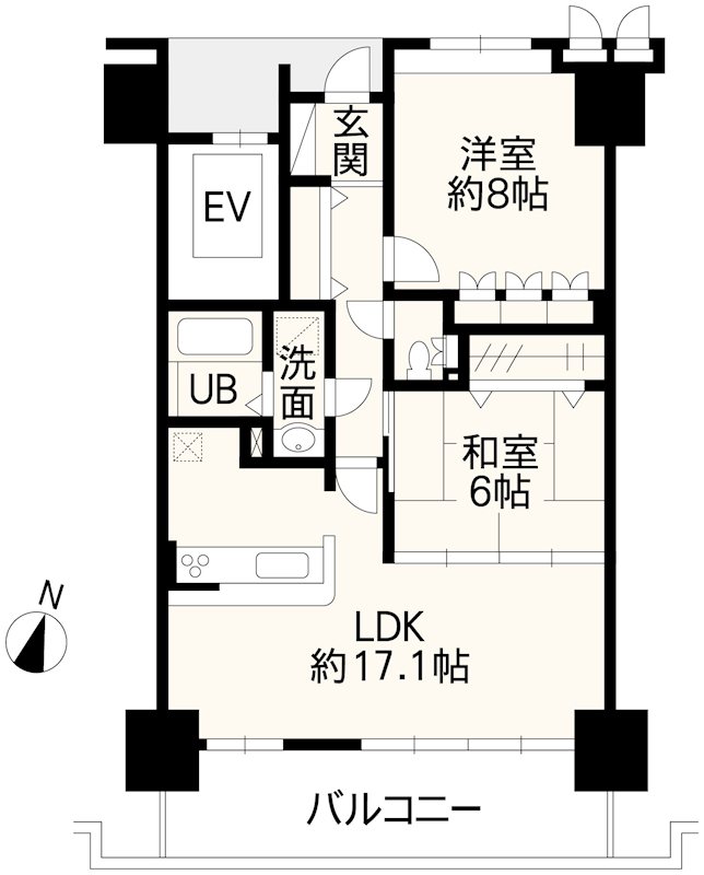 サーパス県立大学前 間取り図